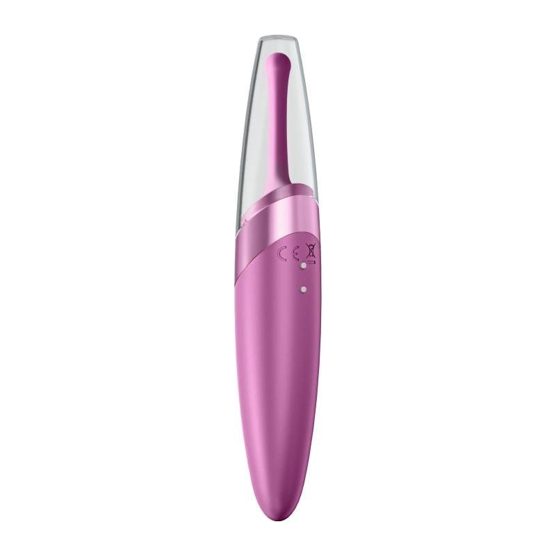 Satisfyer Twirling Delight - Waterproof Tip Vibrator in Berry - Adult Toys
