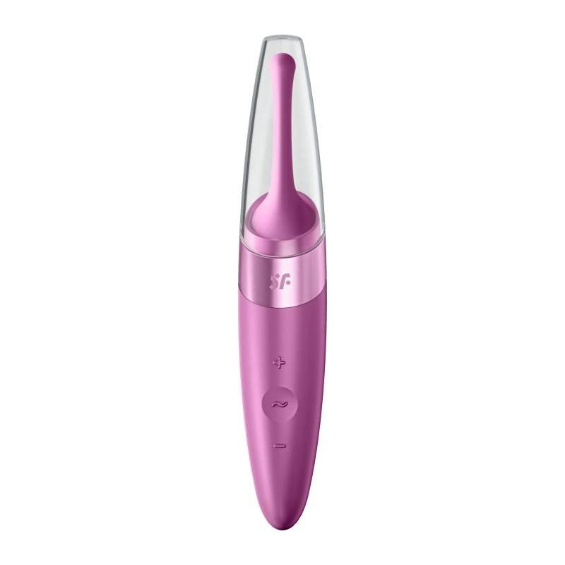 Satisfyer Twirling Delight - Waterproof Tip Vibrator in Berry - Adult Toys