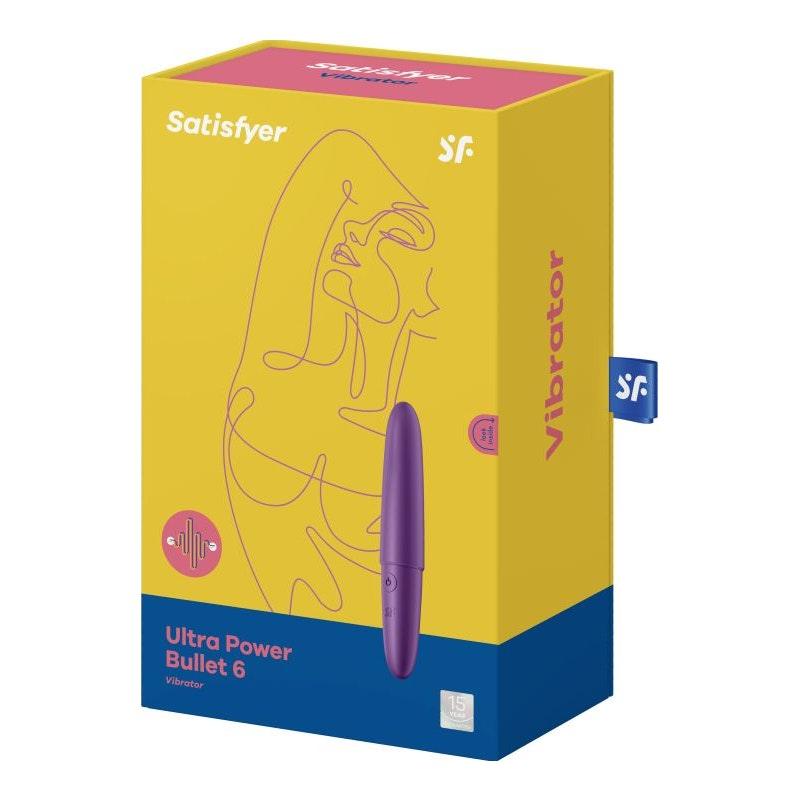 Satisfyer Ultra Power Bullet 6 – Rechargeable Silicone Vibrator - Adult Toys