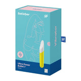 Satisfyer Ultra Power Bullet 7 – Waterproof Silicone Vibrator | Yellow - Adult Toys