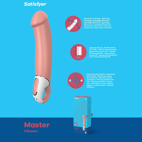 Satisfyer Vibes - Master - Pink 17 cm USB Rechargeable Vibrator - VIBRATORS - PREMIUM