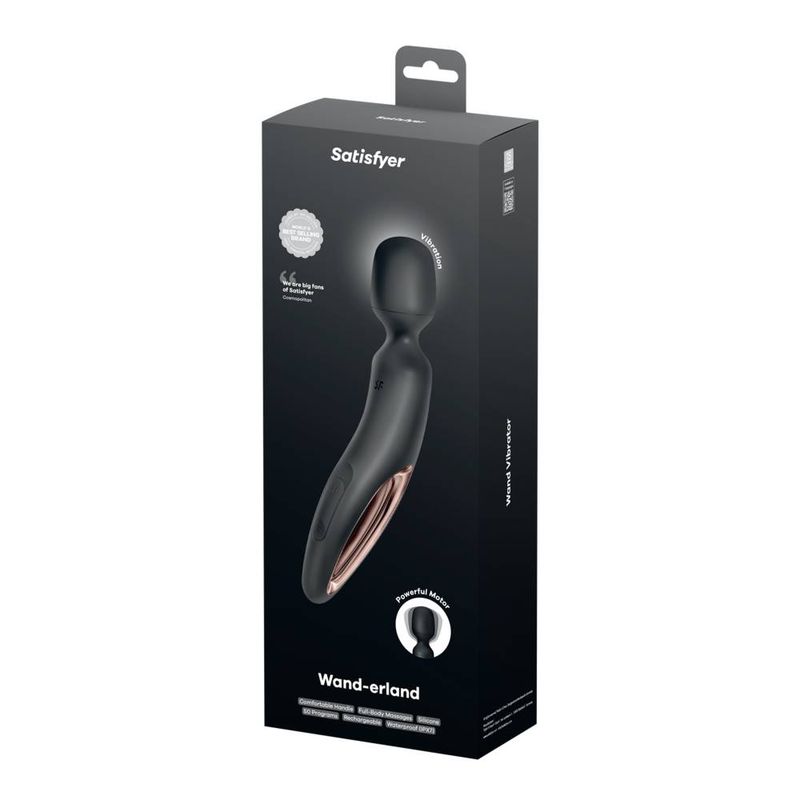 Satisfyer Wand - erland 50 Mode Black Bodywand - Adult Toys