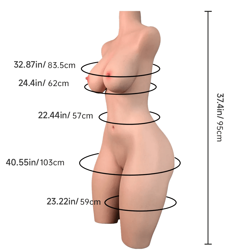 Savannah Lifelike Silicone Sex Doll Torso with Slim Body - Sex doll