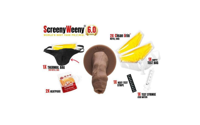 Screeny Weeny 6.0 Uncut Latino Brown - Adult Toys