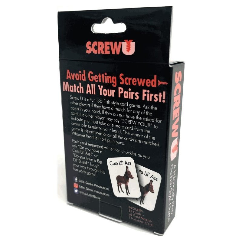 Screw U Card Game - Adult Toys