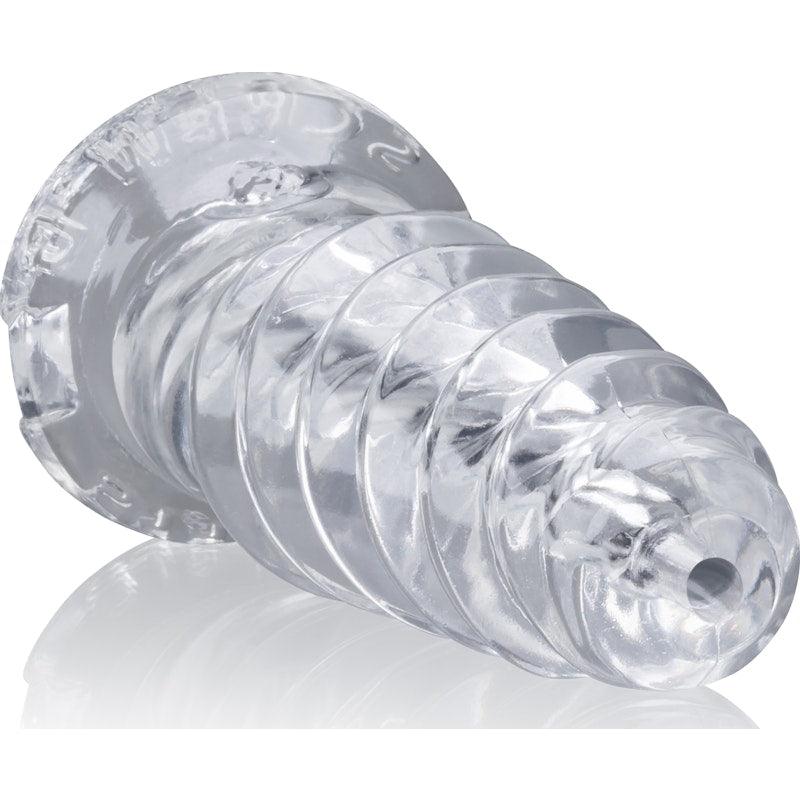 ScrewD Super Squish Corkscrew Jackoff Toy Clear - Adult Toys