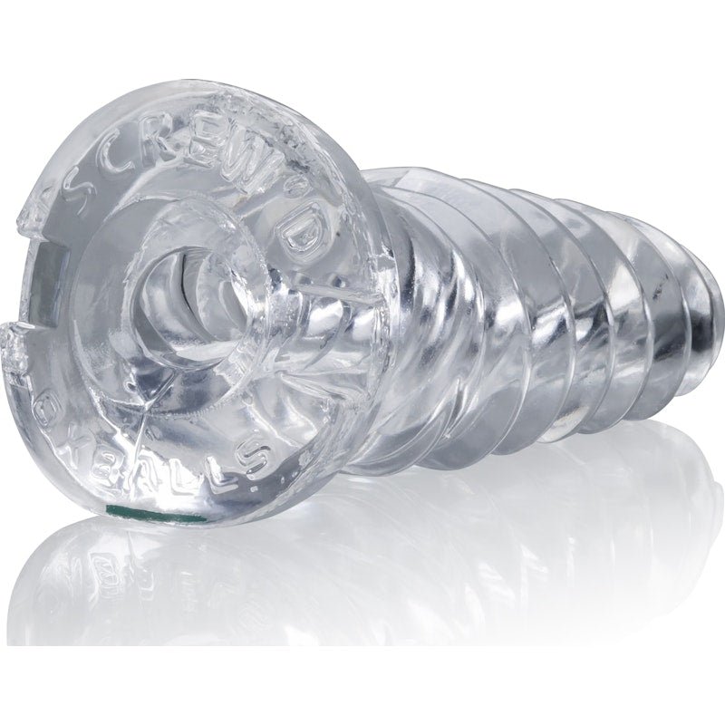 ScrewD Super Squish Corkscrew Jackoff Toy Clear - Adult Toys