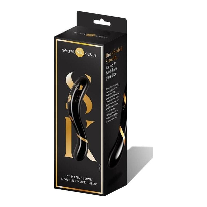 Secret Kisses Handblown Double Ended Dildo 7in - Adult Toys