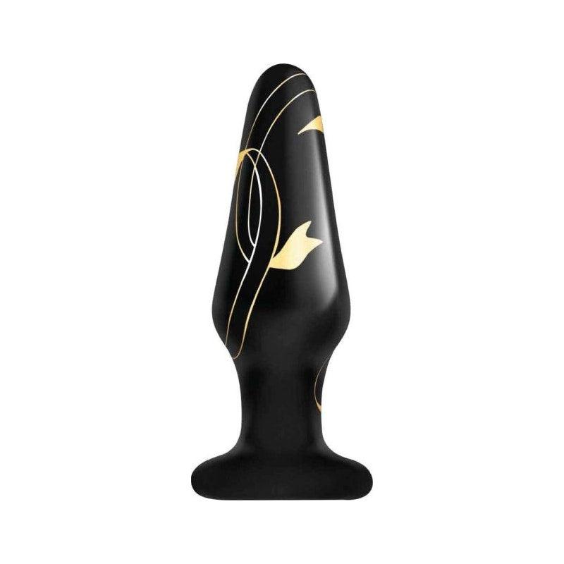 Secret Kisses Handblown Glass Plug 3.5in - Adult Toys