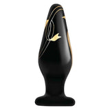 Secret Kisses Handblown Wide Glass Plug 4.5in - Adult Toys