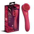 Secret Kisses Rosegasm Rose Quake Dual Ended Tapping Vibe 18.8 cm - VIBRATORS