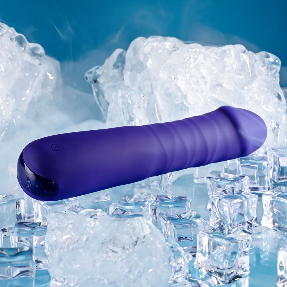 Selopa AMBITION - Purple USB Rechargeable Thrusting Vibrator - VIBRATORS