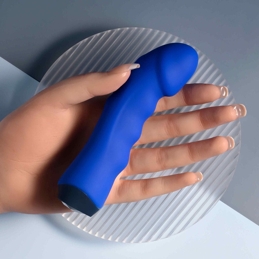 Selopa BLUE BANGER - Blue 13.6 cm USB Rechargeable Vibrator - VIBRATORS