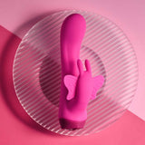 Selopa BUTTERFLY LOVE - Pink 13.8 cm USB Rechargeable Butterfly Vibrator - VIBRATORS