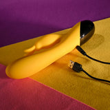 Selopa BUZZZ BUNNY - Yellow 19.7 cm USB Rechargeable Rabbit - VIBRATORS