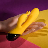 Selopa BUZZZ BUNNY - Yellow 19.7 cm USB Rechargeable Rabbit - VIBRATORS
