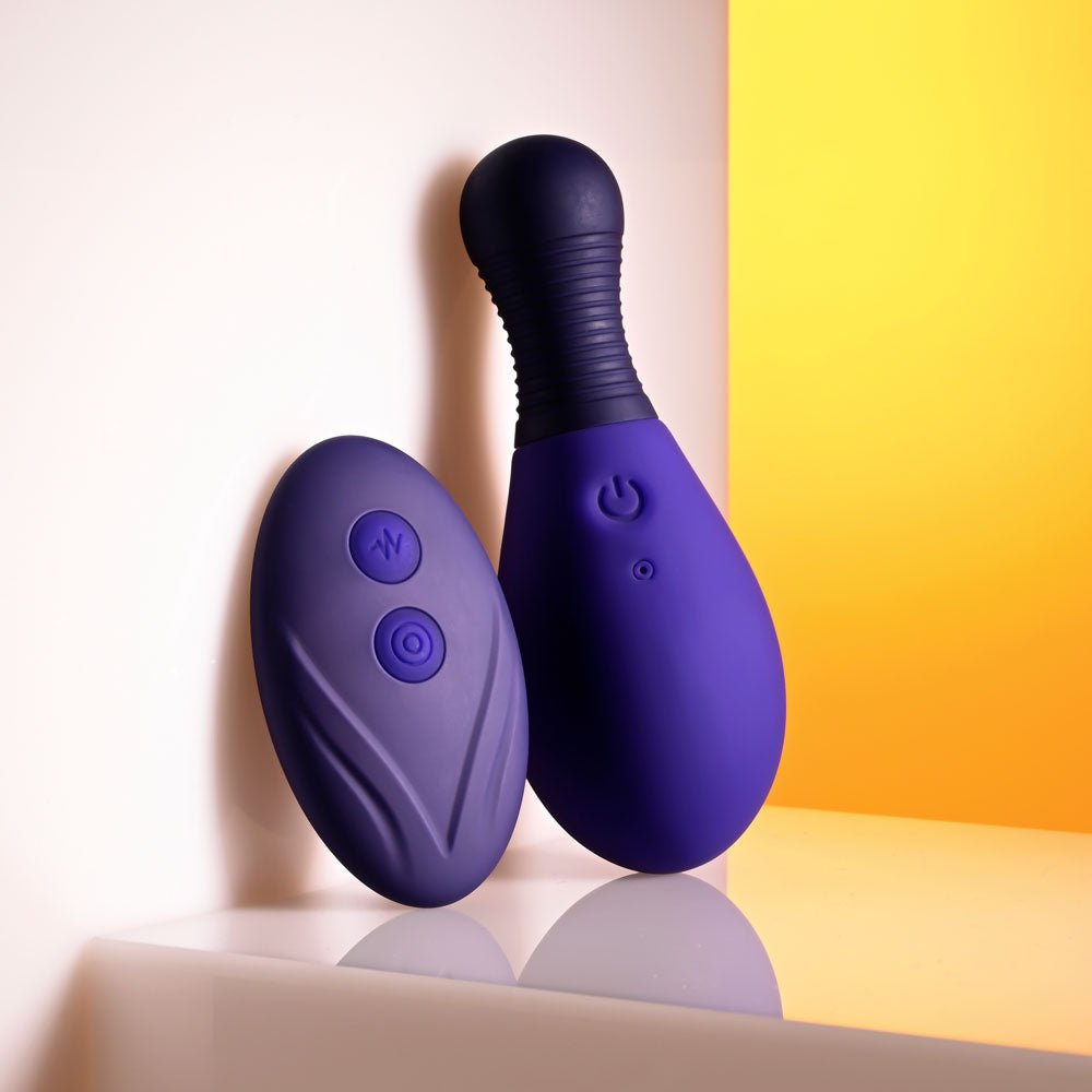 Selopa EGG ME ON - Purple 10 cm USB Rechargeable Egg with Wireless Remote - BULLETS & EGGS