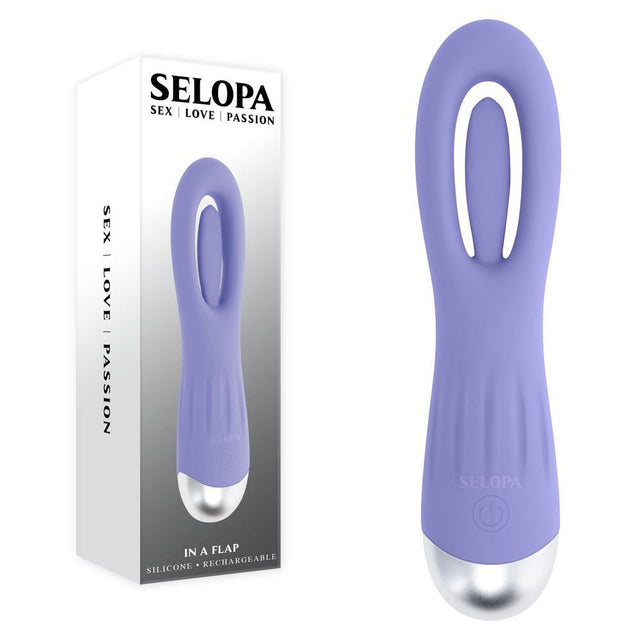 Selopa IN A FLAP - Purple Flicking Stimulator - STIMULATORS