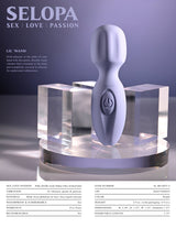Selopa LIL' WAND - Purple Massage Wand - VIBRATORS