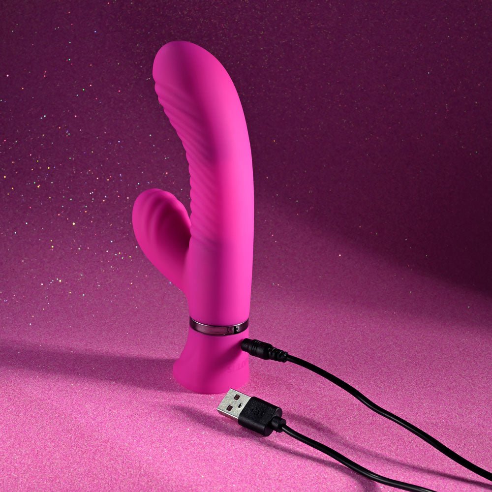 Selopa NEXT WAVE - Pink USB Rechargeable Dual Vibrator - VIBRATORS