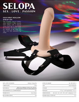 Selopa OUR FIRST HOLLOW STRAP ON LIGHT - Flesh 16.3 cm - STRAP - ONS