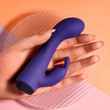 Selopa PLUM JOB - Purple 13.5 cm USB Rechargeable Rabbit Vibrator - VIBRATORS