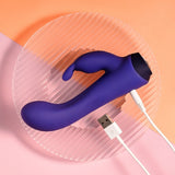 Selopa PLUM JOB - Purple 13.5 cm USB Rechargeable Rabbit Vibrator - VIBRATORS