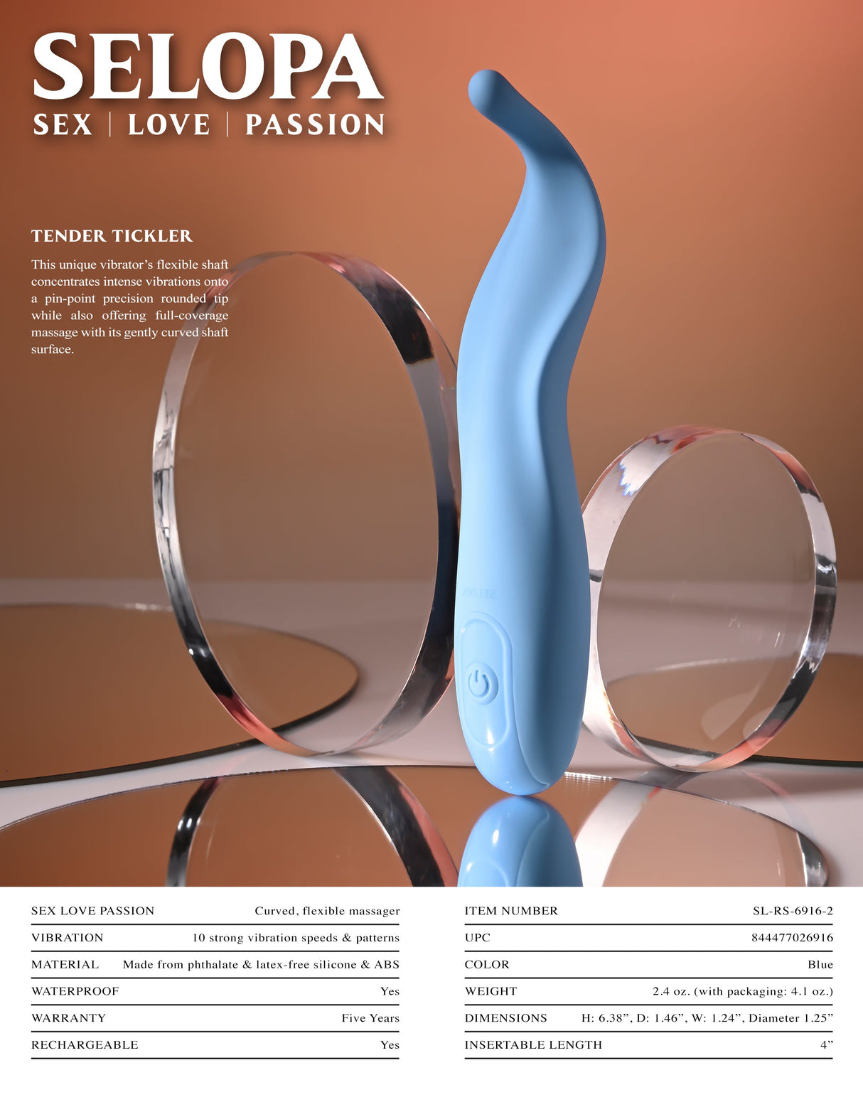 Selopa TENDER TICKLER - Pinpoint Stimulator - STIMULATORS