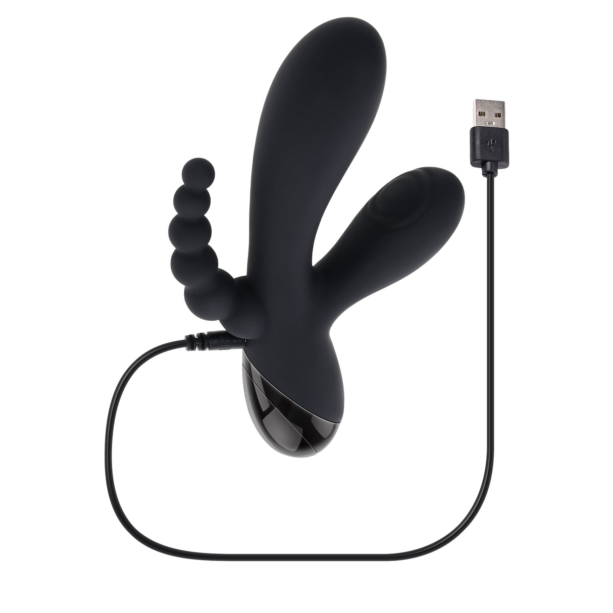Selopa Triple Aces Black 19.7 cm Triple Stimulator Vibrator - VIBRATORS