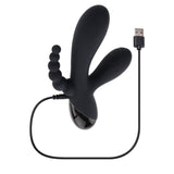 Selopa Triple Aces Black 19.7 cm Triple Stimulator Vibrator - VIBRATORS