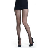 Sensual Arrow Mesh Tights Black - Lingerie