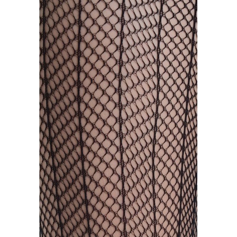 Sensual Arrow Mesh Tights Black - Lingerie