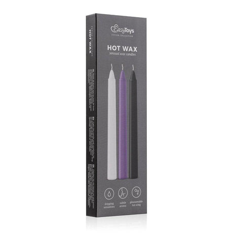 Sensual Hot Wax Candles 3 Pc - Lotions & Potions