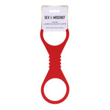 Sex And Mischief Amor Large Silicone Cuffs Red Restraints - BONDAGE - TOYS