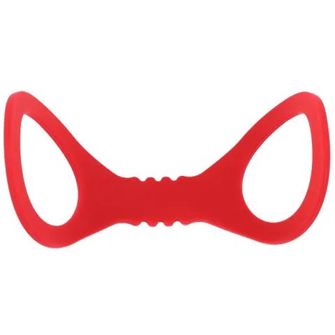 Sex And Mischief Amor Large Silicone Cuffs Red Restraints - BONDAGE - TOYS