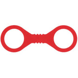 Sex And Mischief Amor Large Silicone Cuffs Red Restraints - BONDAGE - TOYS