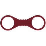 Sex And Mischief Enchanted Large Silicone Cuffs Burgundy Restraints - BONDAGE - TOYS