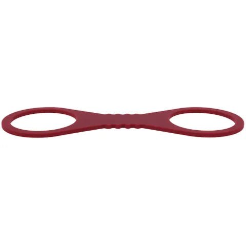 Sex And Mischief Enchanted Large Silicone Cuffs Burgundy Restraints - BONDAGE - TOYS
