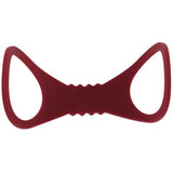 Sex And Mischief Enchanted Large Silicone Cuffs Burgundy Restraints - BONDAGE - TOYS