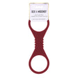 Sex And Mischief Enchanted Large Silicone Cuffs Burgundy Restraints - BONDAGE - TOYS