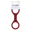 Sex and Mischief Enchanted Small Silicone Cuffs Burgundy Restraints - BONDAGE - TOYS
