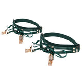 Sex And Mischief Indica Laced Up Garters Green Gold Set Of 2 - BONDAGE - TOYS