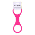 Sex and Mischief Large Hot Pink Silicone Cuffs Restraints - BONDAGE - TOYS