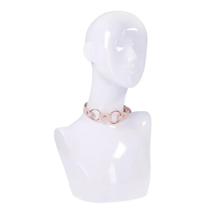 Sex And Mischief Peaches And Cream Ring Day Collar Bondage - BONDAGE - TOYS