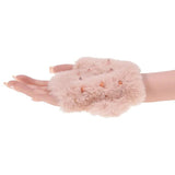 Sex And Mischief Peaches And Cream Spiked Sensory Glove Fur Metal Spikes - BONDAGE - TOYS