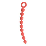 Sex And Mischief Peaches And CreaMe Silicone Anal Beads Peach 23 Cm - BONDAGE - TOYS