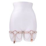 Sex And Mischief Pearl Garters Set Of 2 In Peach And Rose Gold - BONDAGE - TOYS
