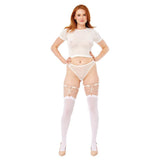 Sex And Mischief Pearl Garters Set Of 2 In Peach And Rose Gold - BONDAGE - TOYS