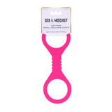Sex and Mischief Small Hot Pink Silicone Cuffs Restraints - BONDAGE - TOYS
