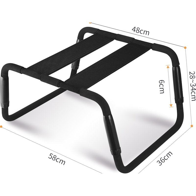 Sex Chair Adjustable Height Black - Adult Toys